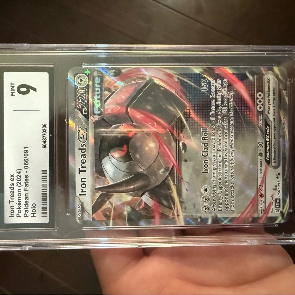 Iron Treads EX MINT Pokémon Card GRADED CGC 9 GRADE !